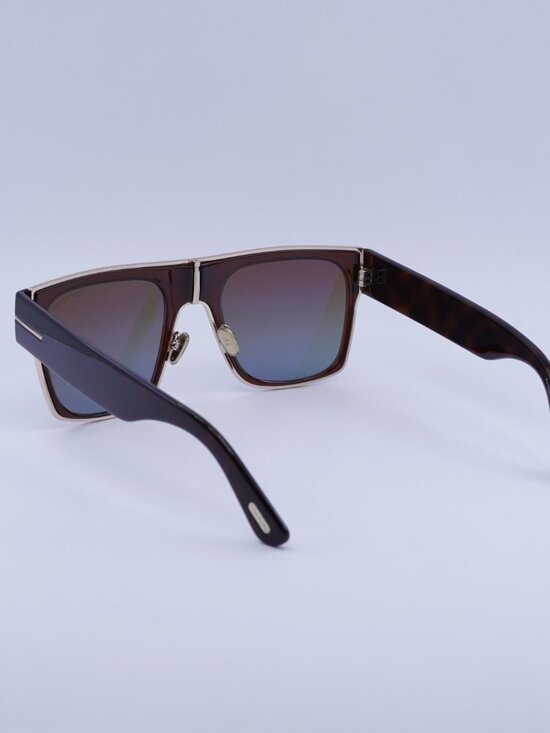 Tom Ford Edwin FT1073 48F Sunglasses Brown / Havana Square Frame, Brown Lenses main image 4